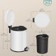SONGMICS Pedalk&auml;rl f&ouml;r badrummet, 6 l st�lk&auml;rl med mjukst&auml;ngande lock, innerk&auml;rl, f&ouml;r avfall, sovrum, Cloud White LTB016WZ02
