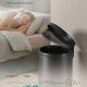 SONGMICS 30L Rund Sopkorg med 15 Avfallsp�sar, Metallpedal, Avtagbar Plasthink, Handtag, Mjukst&auml;ngande Lock, St�l, Bl&auml;cksvart LTB031BZ02