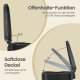 Songmics LTB050B02 50 liters k&ouml;ksavfallsbeh�llare med mjukst&auml;ngning och pedal, innerbeh�llare i st�l, svart