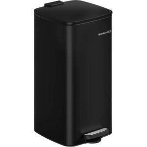 SONGMICS 30L k&ouml;ksavfallsbeh�llare med innerhink, mjukst&auml;ngning och &ouml;ppningsbart grepp, bl&auml;cksvart LTB593B02