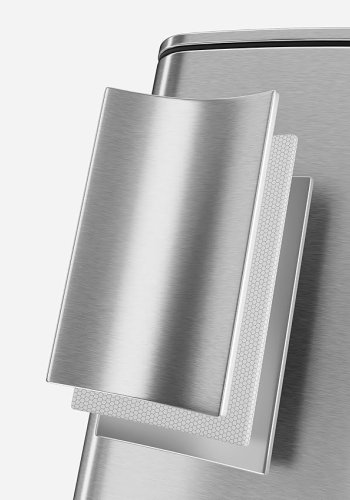 SONGMICS LTB593E01 30 liters pedalhink i st�l med innerhink, mjukst&auml;ngning och &ouml;ppningsgrepp, metallic silver LTB593E01