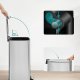 SONGMICS LTB593E01 30 liters pedalhink i st�l med innerhink, mjukst&auml;ngning och &ouml;ppningsgrepp, metallic silver LTB593E01