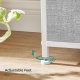 SONGMICS Kommode, Opbevaringsm�bel med 8 Letudtr�kkelige Stoffskuffer, Kommode, Organisationsm�bel med Metalramme, Bordplade, Til Skab, B�rnev�relse, Lysegr� og Hvid LTS24W