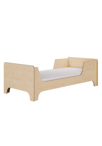 KOCOT KIDS Luca 1 Kinderbett, m. Lattenrost, ohne Matratze - Birkensperrholz natur (180x80)