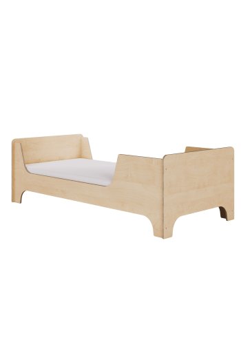 KOCOT KIDS Luca 1 Kinderbett, m. Lattenrost, ohne Matratze - Birkensperrholz natur (180x80)