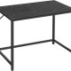 VASAGLE Skrivbord, litet datorskrivbord, kontorsskrivbord, för arbetsrum, sovrum, 50 x 100 x 75 cm, industridesign, metallram, svart, LWD041B56