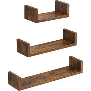 SONGMICS vghylde, rektangulr - brun spnplade (st med 3)
