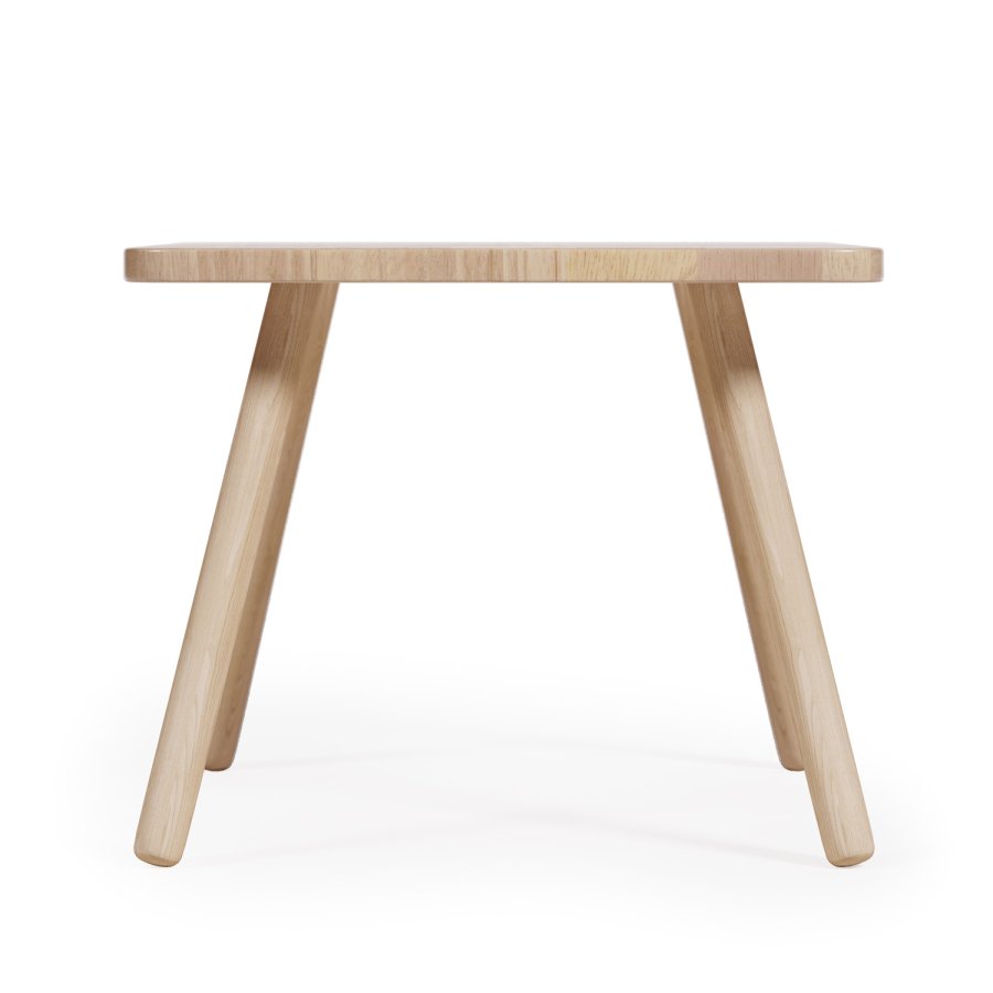 KAVE HOME Dilcia barnebord, firkantet - naturgummitre (55x55)