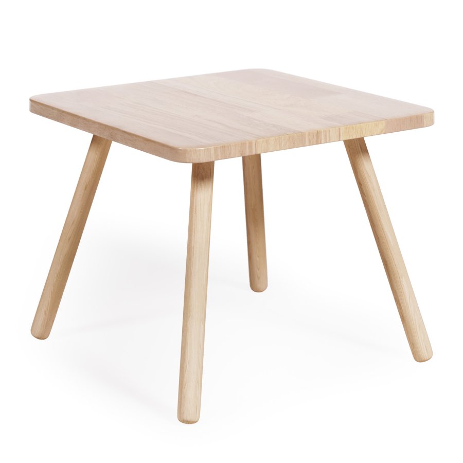 KAVE HOME Dilcia barnebord, firkantet - naturgummitre (55x55)