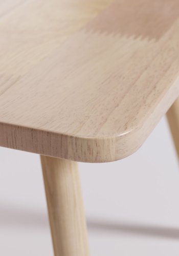 KAVE HOME Dilcia barnebord, firkantet - naturgummitre (55x55)