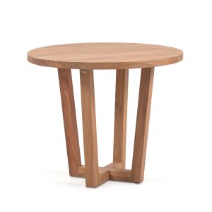 KAVE HOME Nahla Matbord, Runt - Naturligt Akaciaträ ( 90 cm)