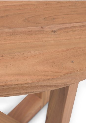 KAVE HOME Nahla spisebord, rundt - naturlig akasietre (90)