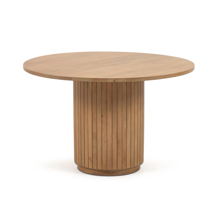 KAVE HOME Licia spisebord, rundt - naturlig mangotre (120)