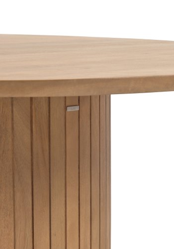 KAVE HOME Licia spisebord, rundt - naturlig mangotre (120)