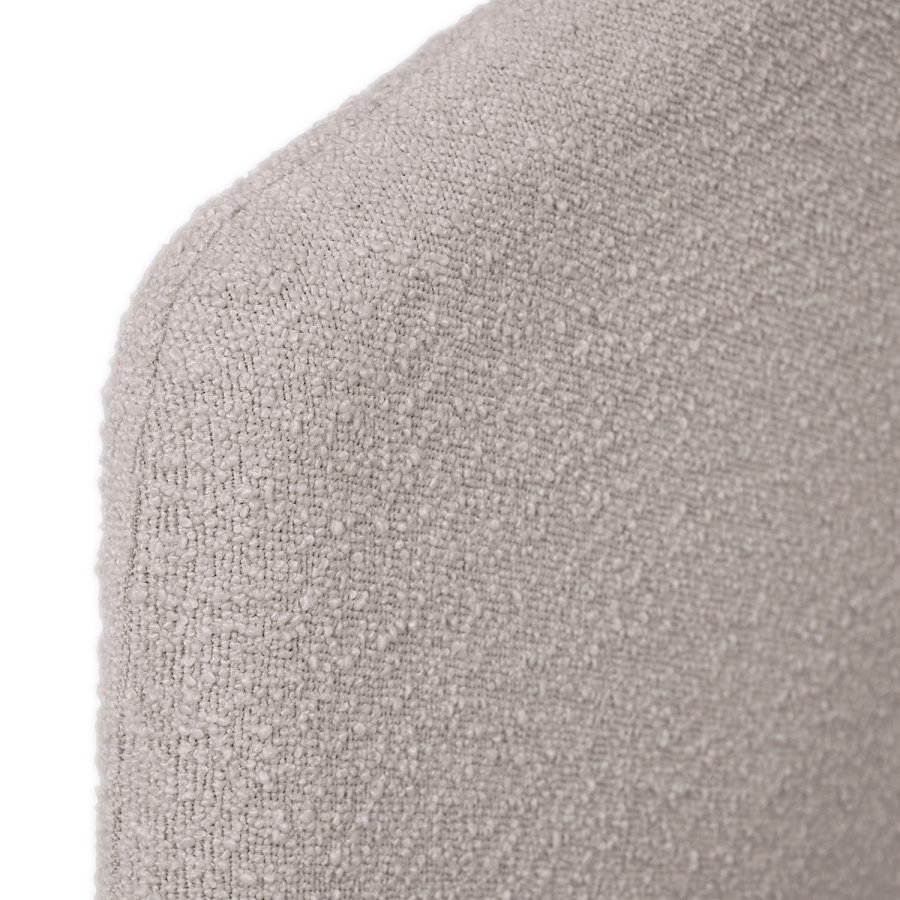 KAVE HOME Lydia trekk til sengeramme - lysegr fleecestoff (160x200)