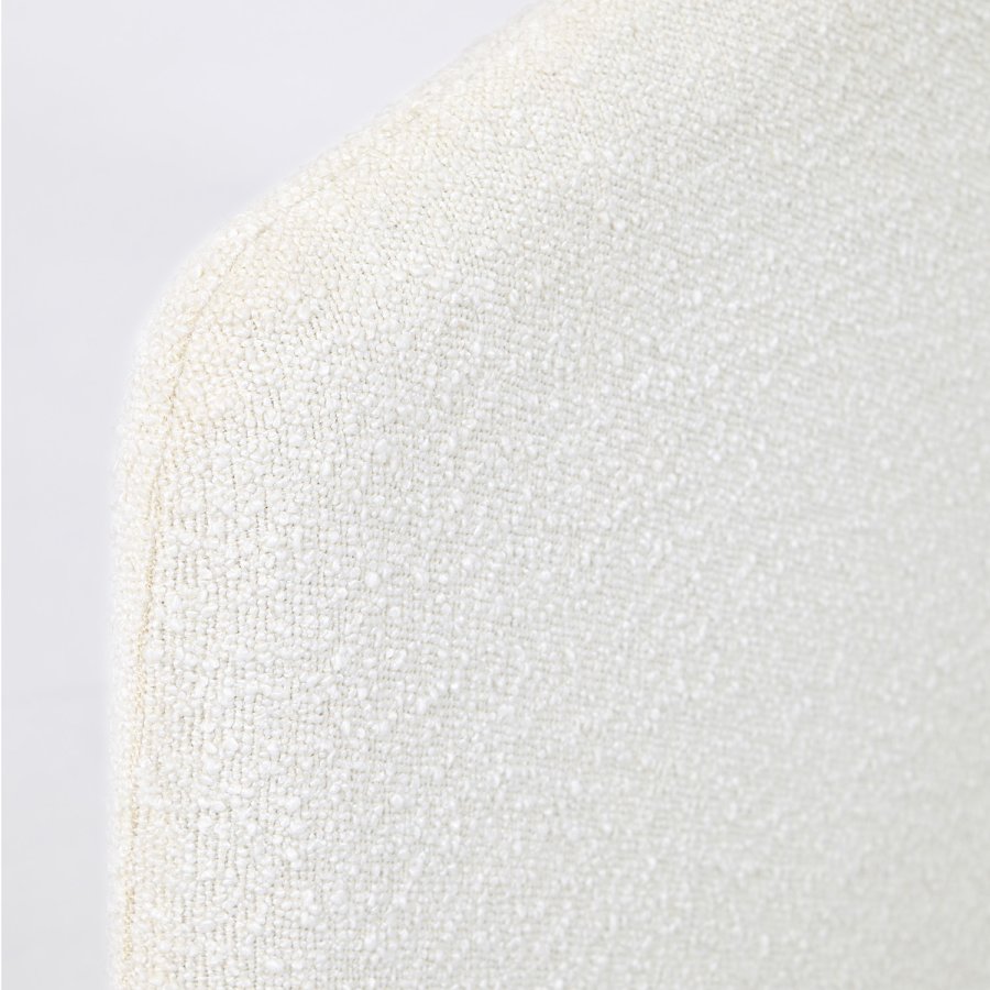 KAVE HOME Lydia trekk til sengeramme - hvitt fleecestoff (160x200)