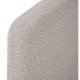KAVE HOME Lydia sengeramme - gr� shearling stof og natur b�g (160x200)