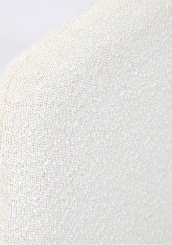 KAVE HOME Lydia sengeramme - hvid shearling stof og natur b�g (160x200)