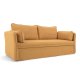 KAVE HOME Tanit sovesofa - sennepsgul stof og natur bgetr