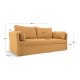 KAVE HOME Tanit sovesofa - sennepsgul stof og natur bgetr