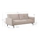 KAVE HOME Galene 3-seters sofa - beige resirkulerte fibre og jern
