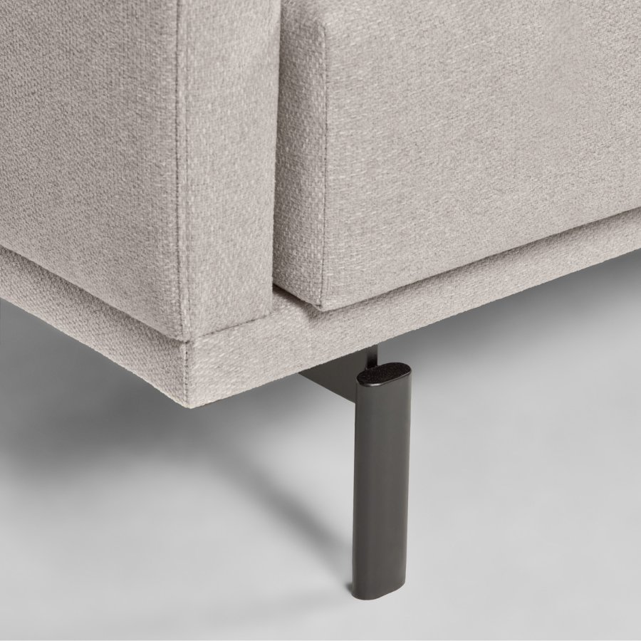 KAVE HOME Galene 3-seters sofa - beige resirkulerte fibre og jern