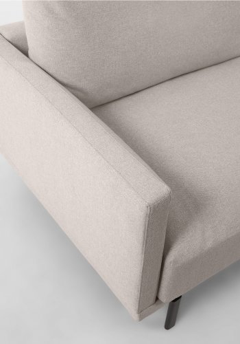 KAVE HOME Galene 3-seters sofa - beige resirkulerte fibre og jern