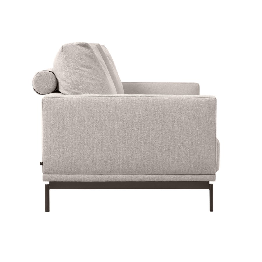 KAVE HOME Galene 3-seters sofa - beige resirkulerte fibre og jern