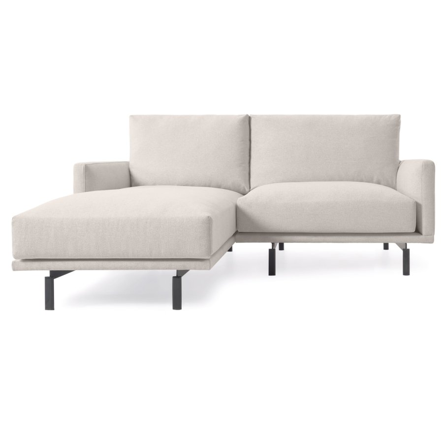 KAVE HOME Galene Soffa, med Vänster Schäslong - Beige tervunna Fibrer och Järn
