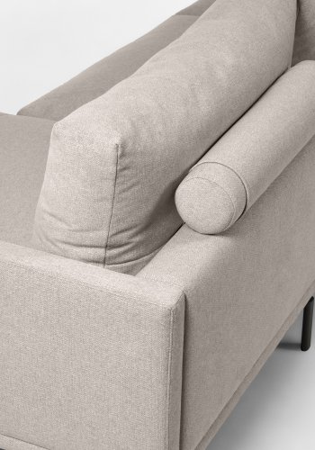 KAVE HOME Galene Soffa, med Vänster Schäslong - Beige tervunna Fibrer och Järn