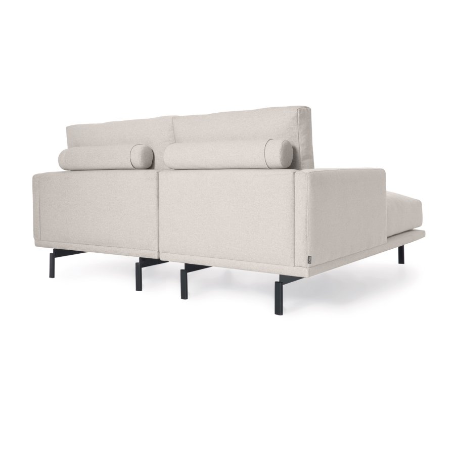 KAVE HOME Galene Soffa, med Vänster Schäslong - Beige tervunna Fibrer och Järn