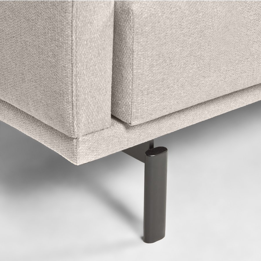 KAVE HOME Galene Soffa, med Vänster Schäslong - Beige tervunna Fibrer och Järn