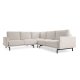 KAVE HOME Galene hj�rnesofa - beige genbrugsfibre og jern