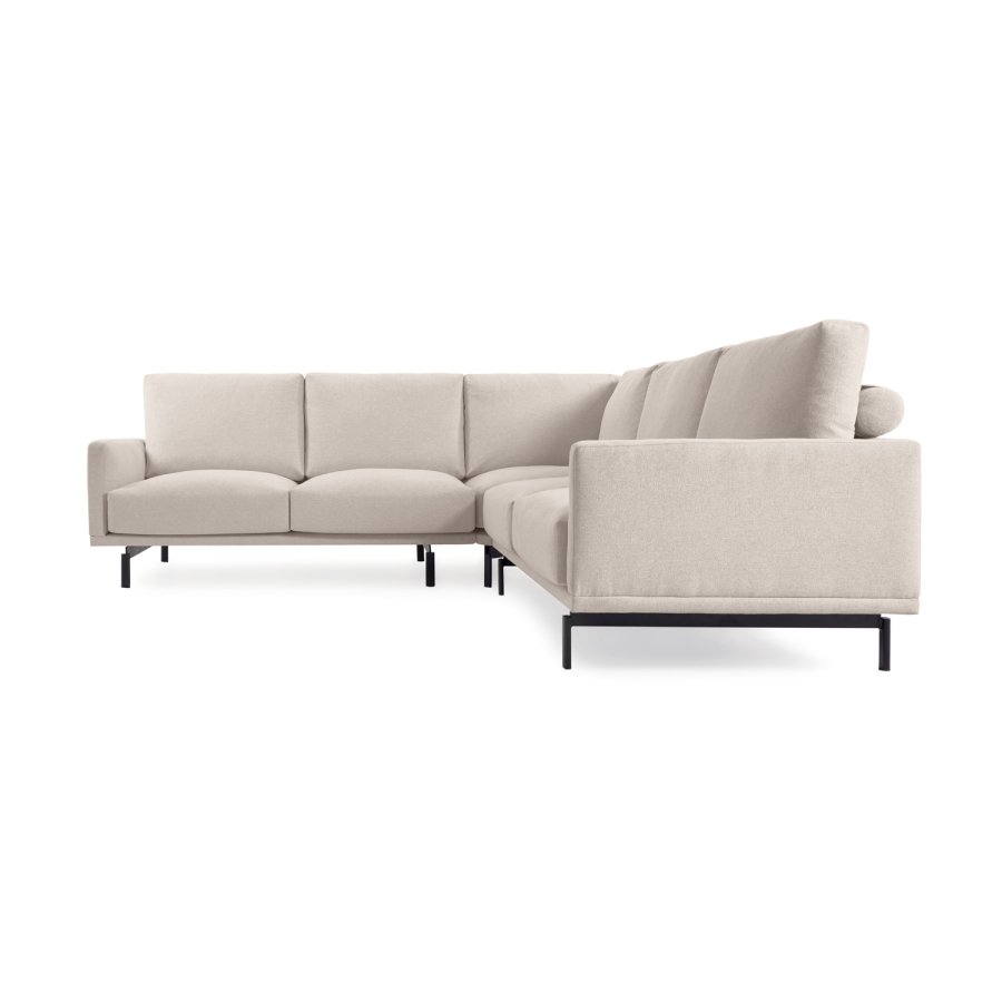 KAVE HOME Galene hj�rnesofa - beige genbrugsfibre og jern