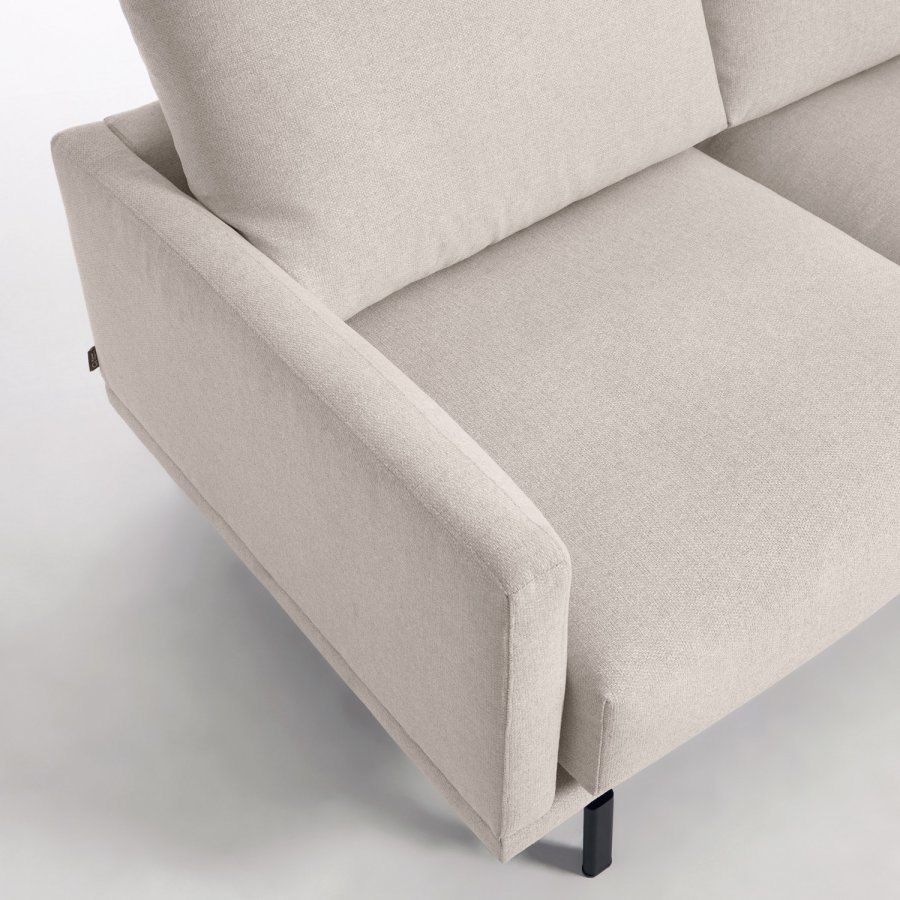 KAVE HOME Galene hj�rnesofa - beige genbrugsfibre og jern