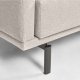 KAVE HOME Galene hj�rnesofa - beige genbrugsfibre og jern