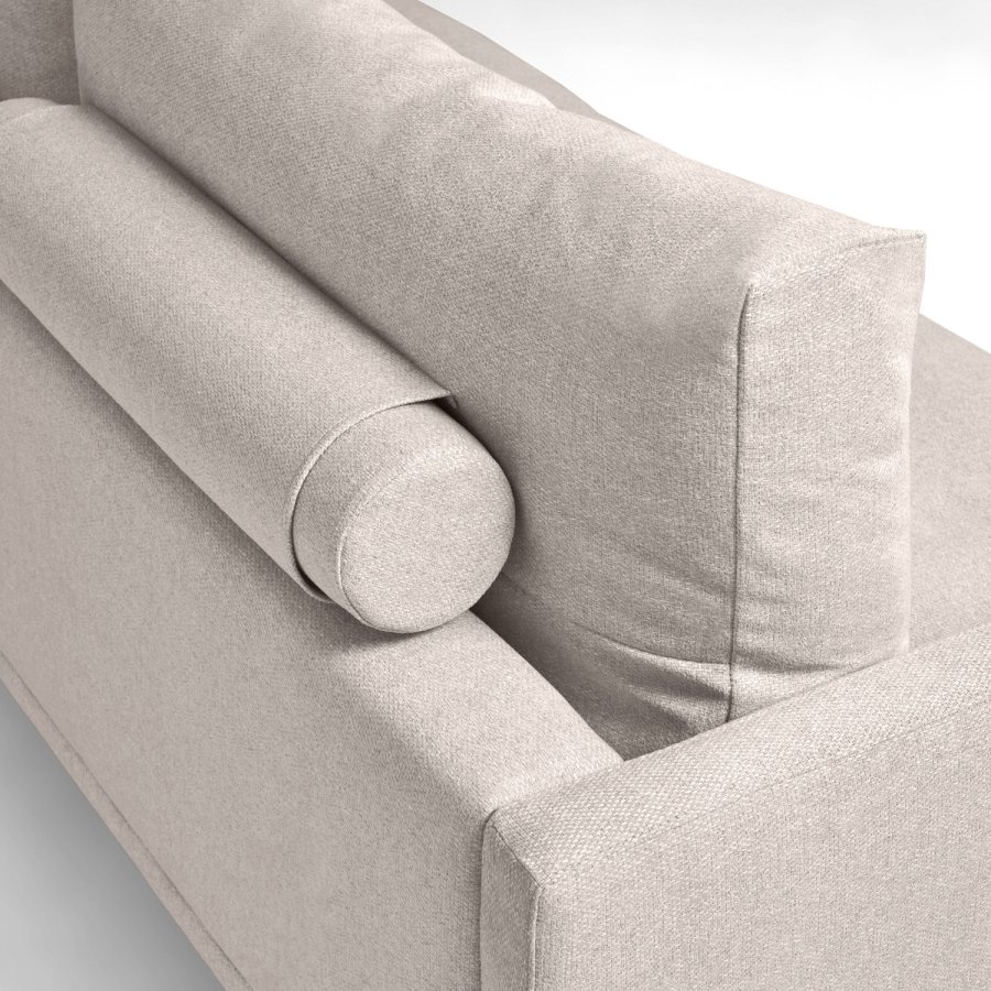 KAVE HOME Galene hj�rnesofa - beige genbrugsfibre og jern