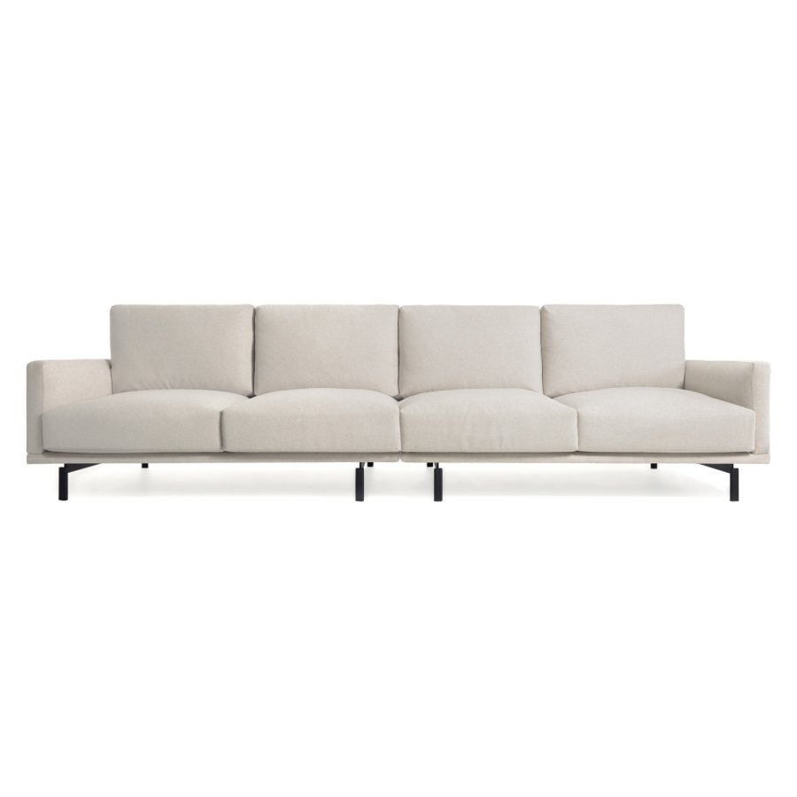 KAVE HOME Galene 4-seters sofa - beige resirkulerte fibre og jern