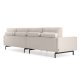 KAVE HOME Galene 4-seters sofa - beige resirkulerte fibre og jern