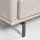 KAVE HOME Galene 4-seters sofa - beige resirkulerte fibre og jern