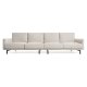 KAVE HOME Galene 4-seters sofa - beige resirkulerte fibre og jern