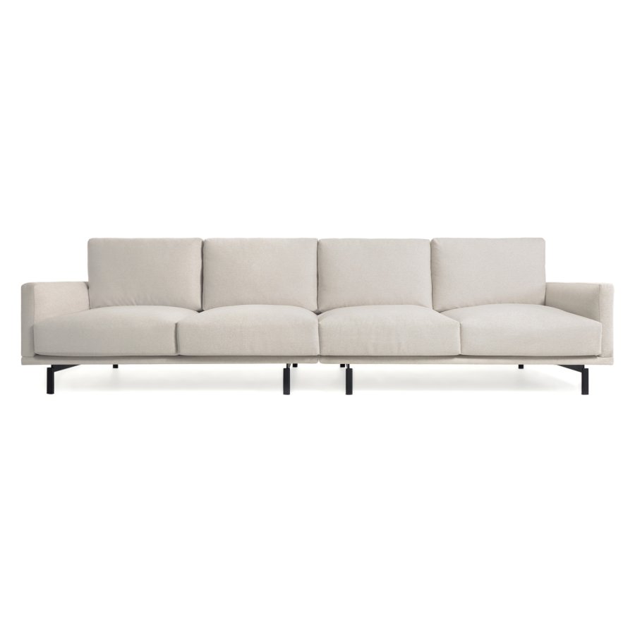 KAVE HOME Galene 4-seters sofa - beige resirkulerte fibre og jern