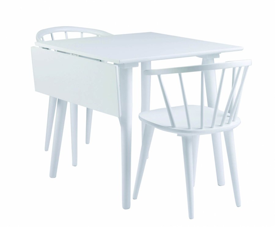 ROWICO Carmen Esszimmerstuhl - weißes Holz, mit Armlehnen