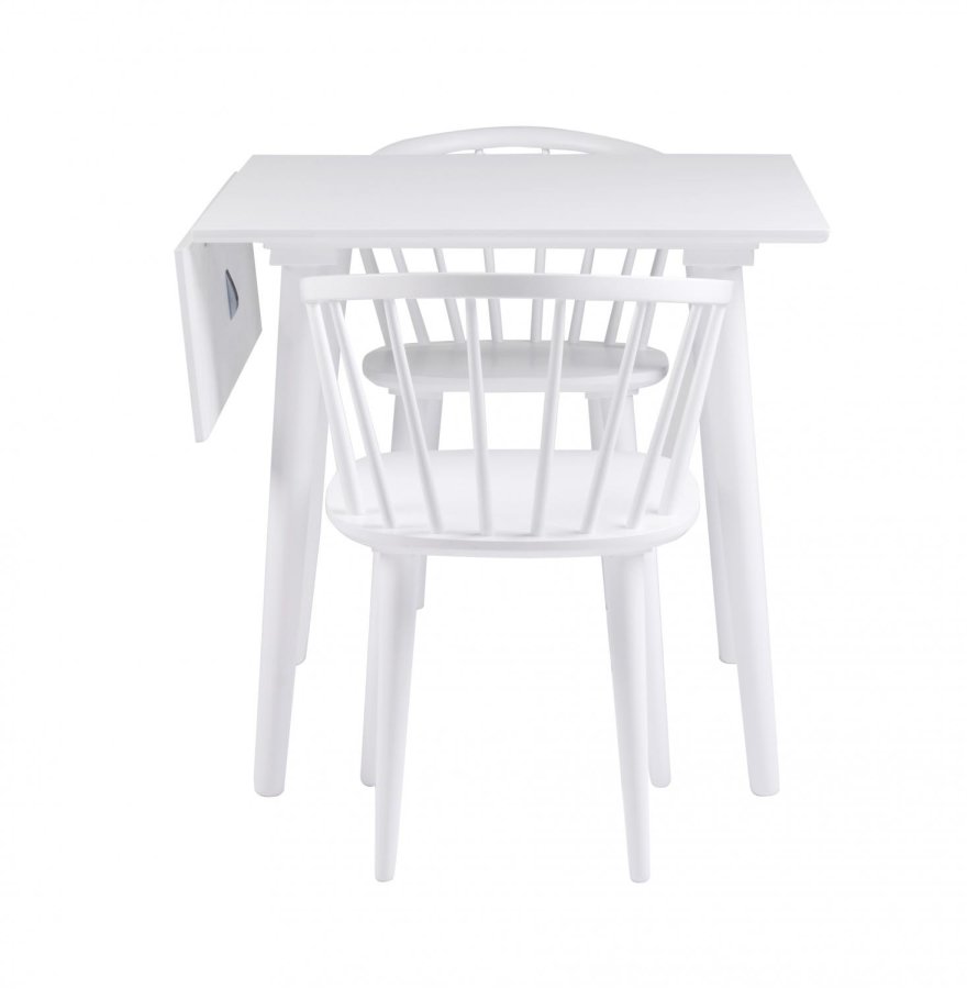 ROWICO Carmen Esszimmerstuhl - weißes Holz, mit Armlehnen