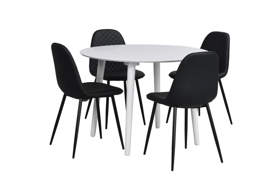 ROWICO Lotta spisebord - hvid, rund (106) 