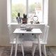 ROWICO Lotta spisebord - hvit med klaff (80x120+40) 