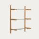 KAVE HOME Sitra modulhylle, 3 glasshyller og FSC Mix Credit heltre eik, 90 cm