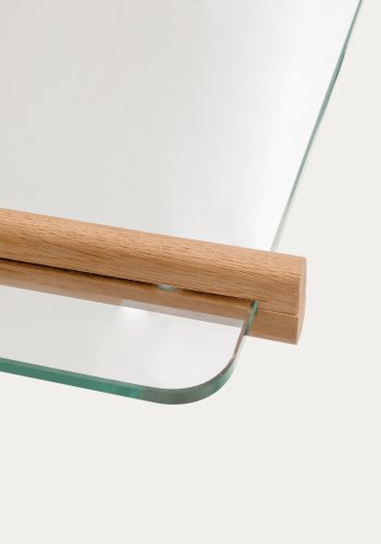  KAVE HOME Sitra modulhylle, 1 glasshylle og FSC Mix Credit heltre eik, 110 cm