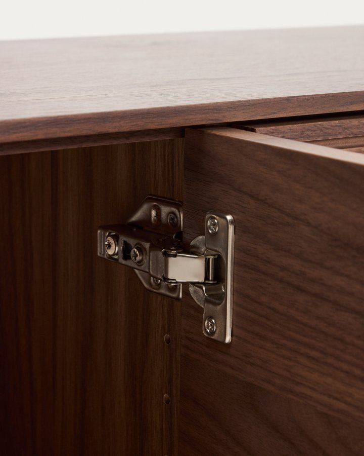 KAVE HOME Norlen TV-bord, m. 4 l�ger - valn�ddefiner (200x46)