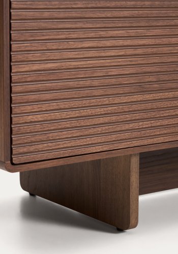 KAVE HOME Norlen TV-bord, m. 4 l�ger - valn�ddefiner (200x46)